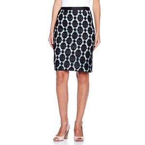 Byron by Byron Lars Contrast Lace Skirt, Black